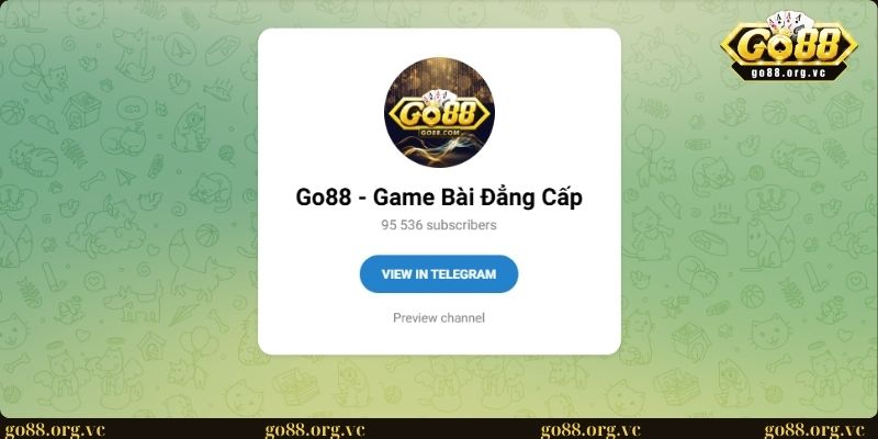 Liên hệ 3 Liên hệ GO88 qua hình thức mạng xã hội telegram